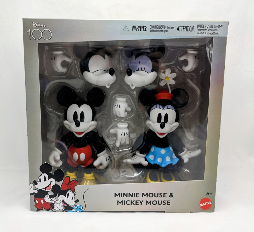 2022 Disney 100 Collectible Minnie Mouse & Mickey Mouse Figure Set
