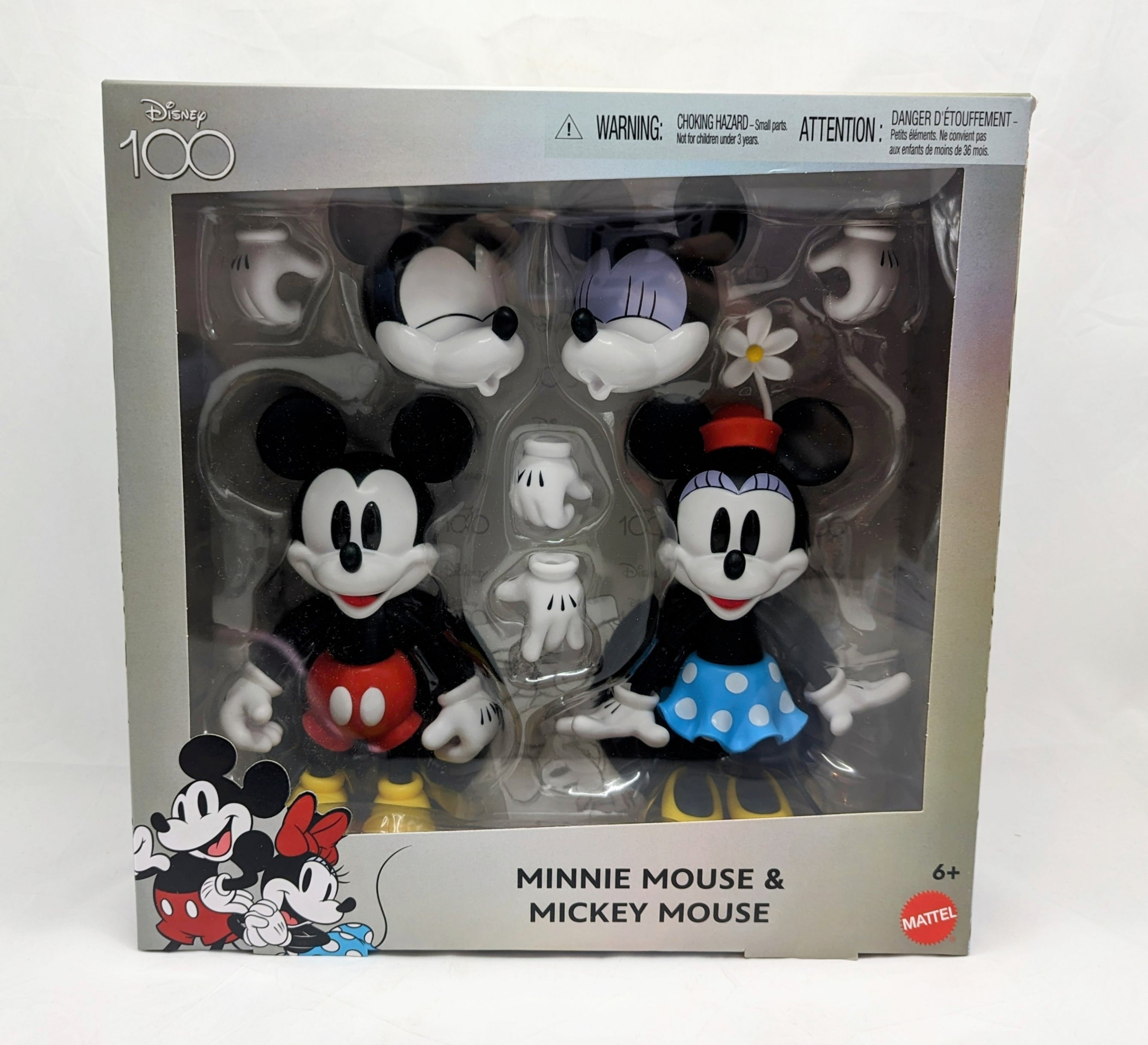 2022 Disney 100 Collectible Minnie Mouse & Mickey Mouse Figure Set