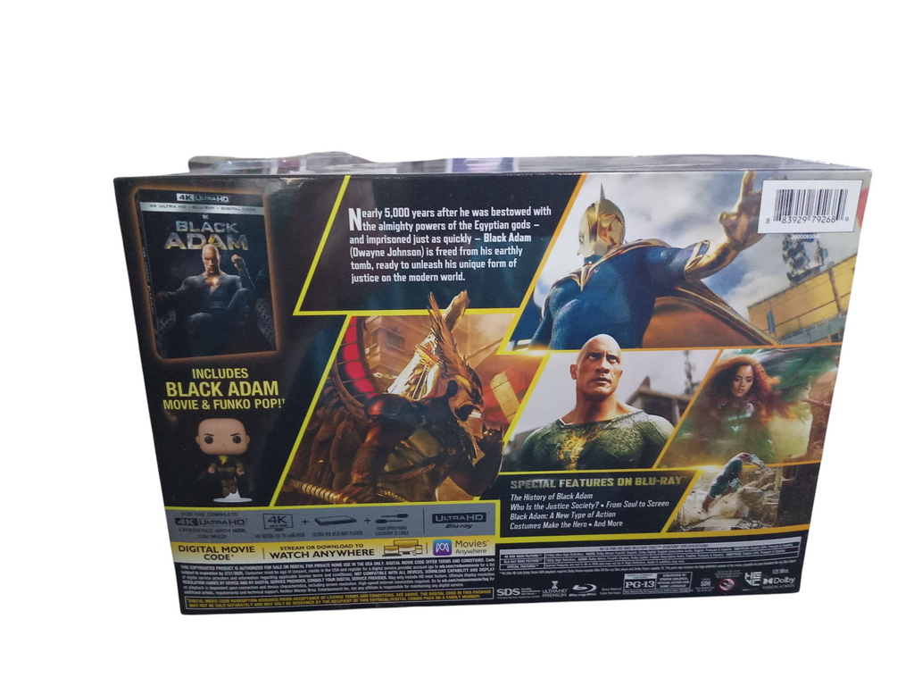 Black Adam DC Walmart Exclusive Limited Edition Bluray Movie & Funko Gift Set image 2