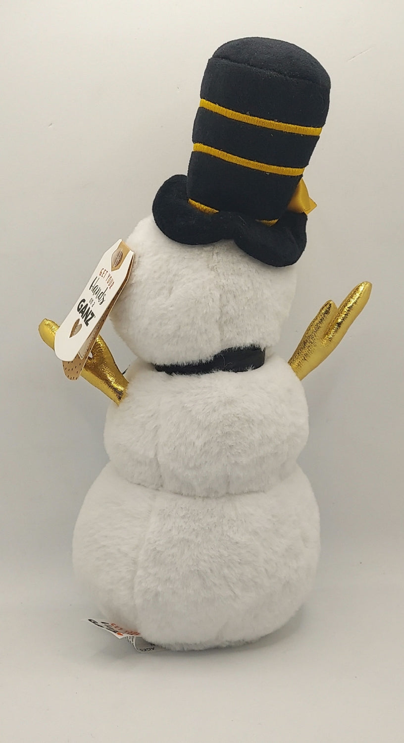 Ganz HX11601 12" Glamour Snowman w/ Top Hat Plush image 2