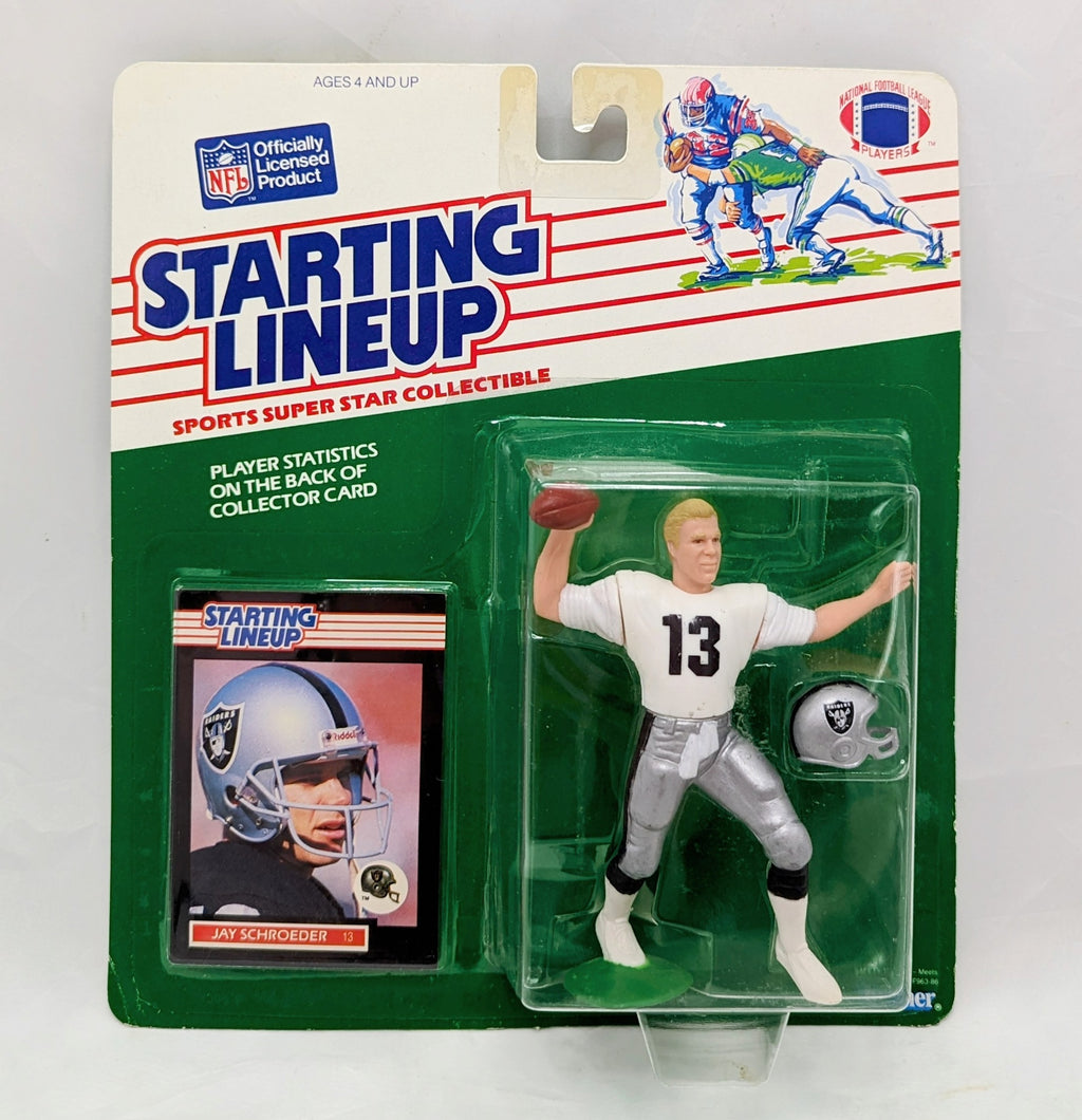1989 Starting Lineup Jay Shroeder Oakland Raiders Football Figure