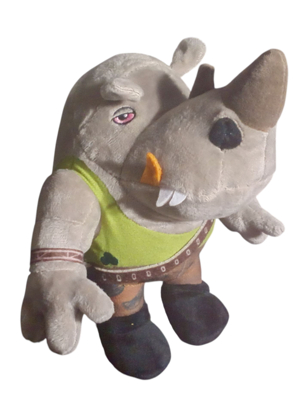 2023 TMNT Teenage Mutant Ninja Turtles Mutant Mayhem 8" Rocksteady Villain Plush image 3