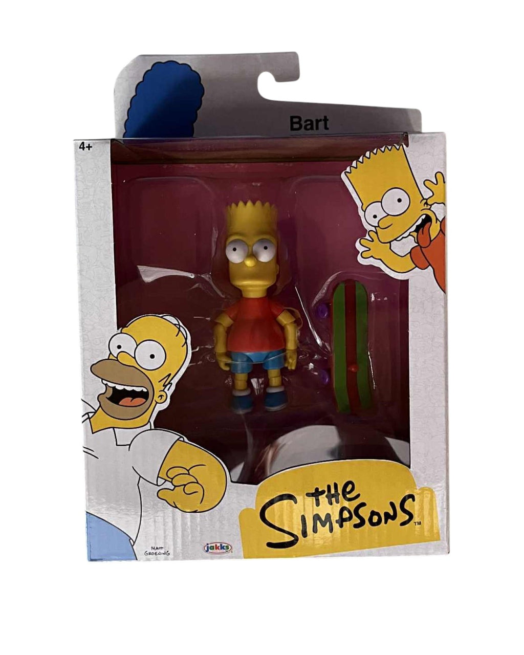 2024 Jakks Pacific The Simpsons Bart Simpson 3.75" Figure with Skateboard
