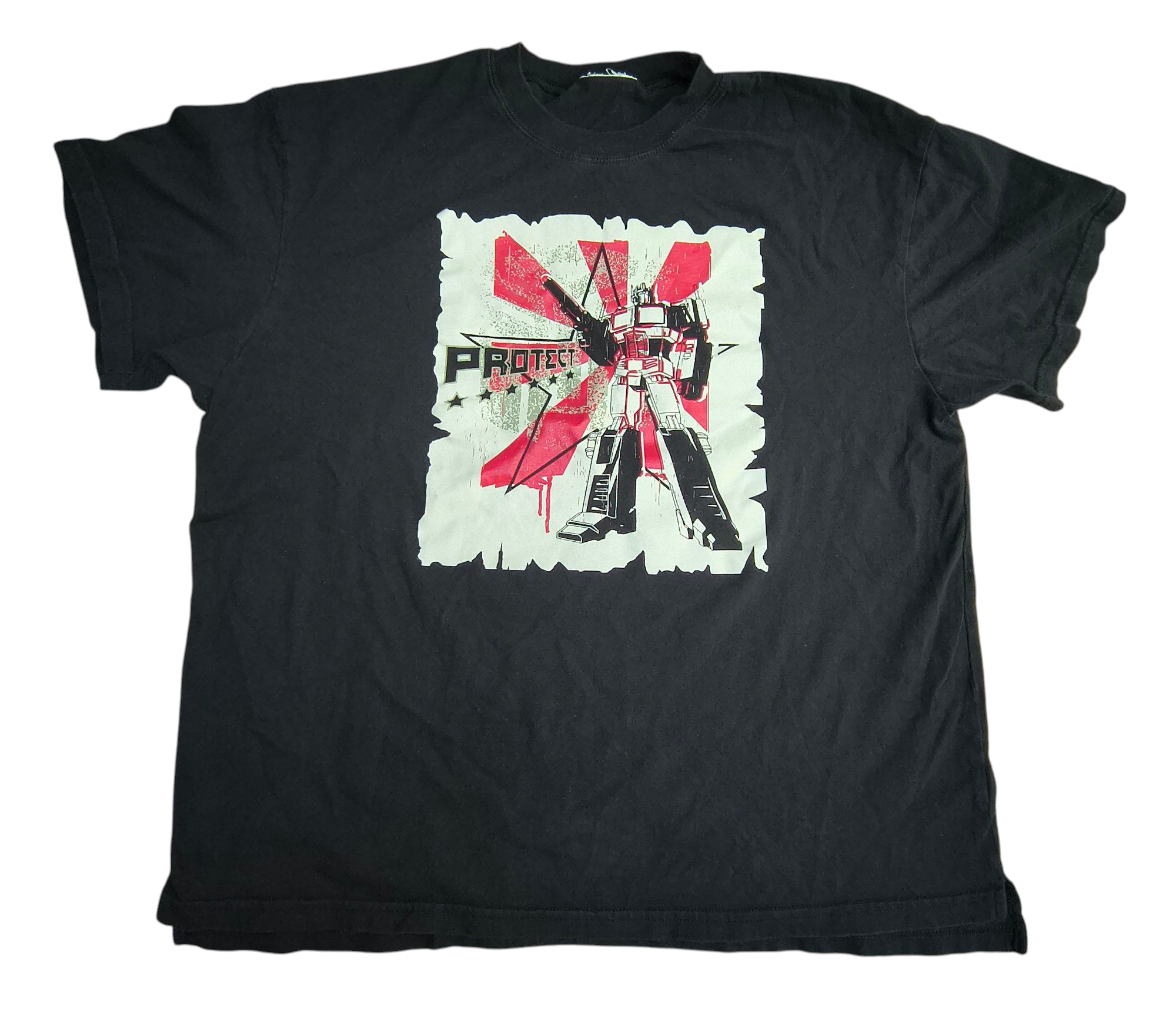 2009 Transformers Movie Promo Optimus Prime Protect Medium T-Shirt