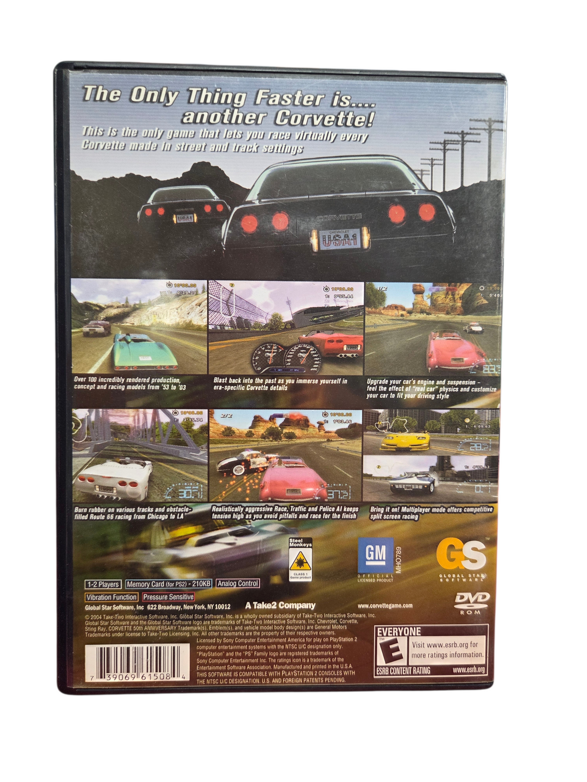 2004 Global Star Corvette Sony PlayStation 2 PS2 Complete CIB image 3