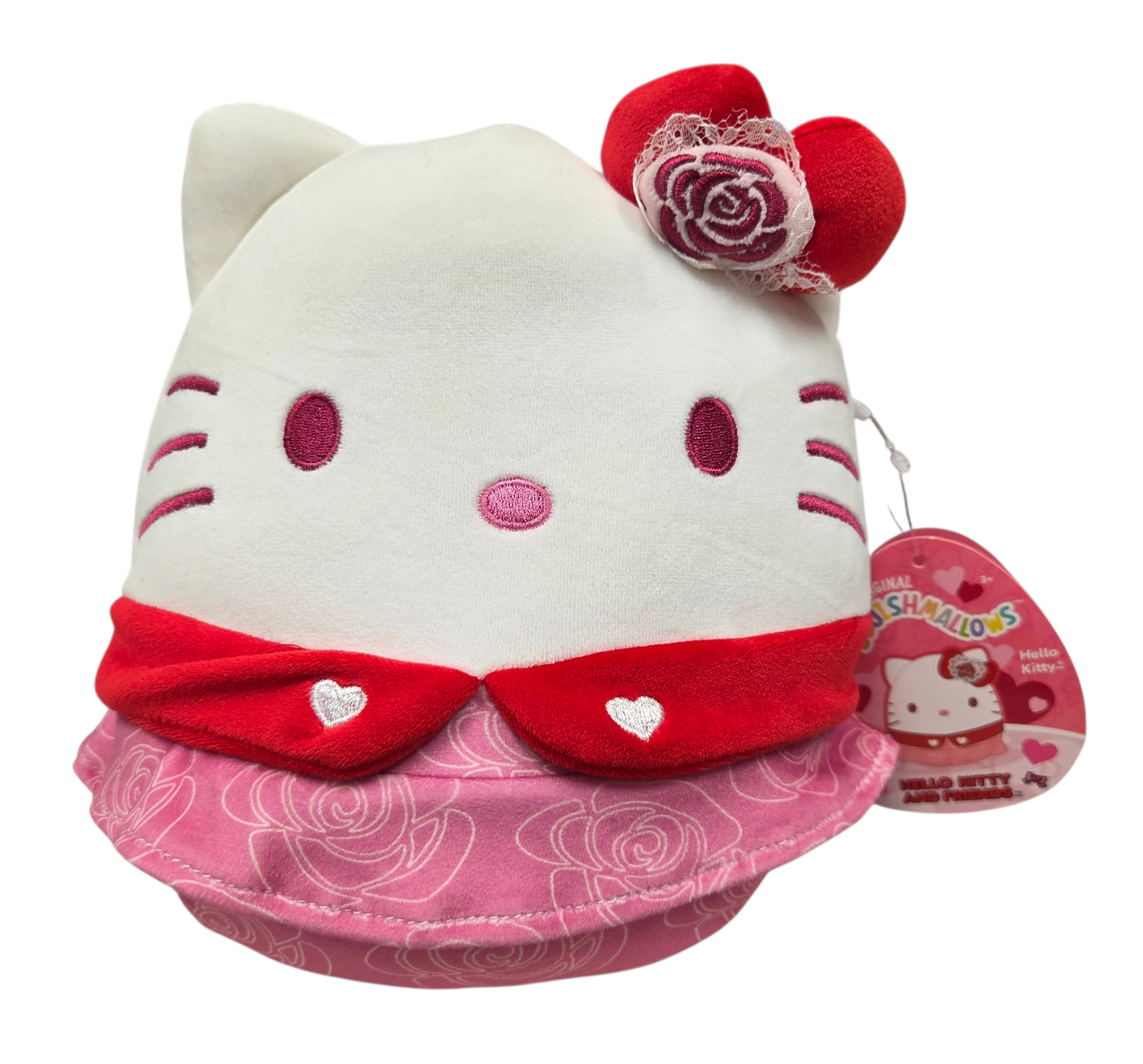 2026 Squishmallow Sanrio Hello Kitty & Friends Valentines Flower Hello Kitty 8"