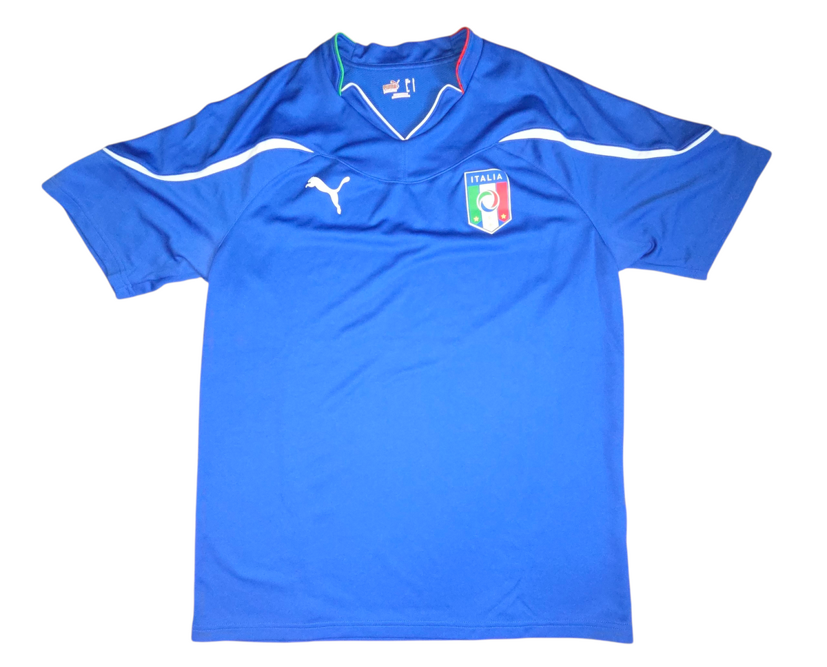 Puma Italy 2010 2011 Home Blue Football Soccer Shirt Jersey Size Large