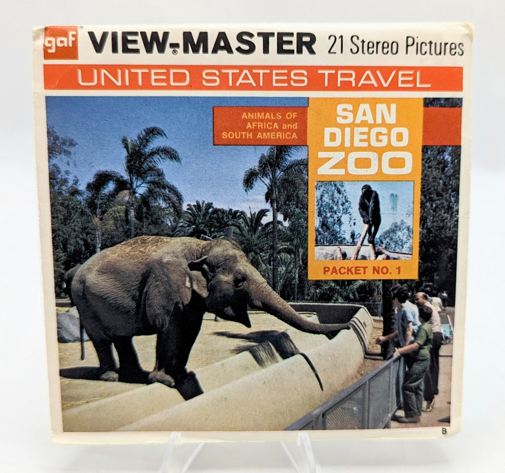Vintage View-Master San Diego Zoo Packet No. 1 - 3 Reel Pack