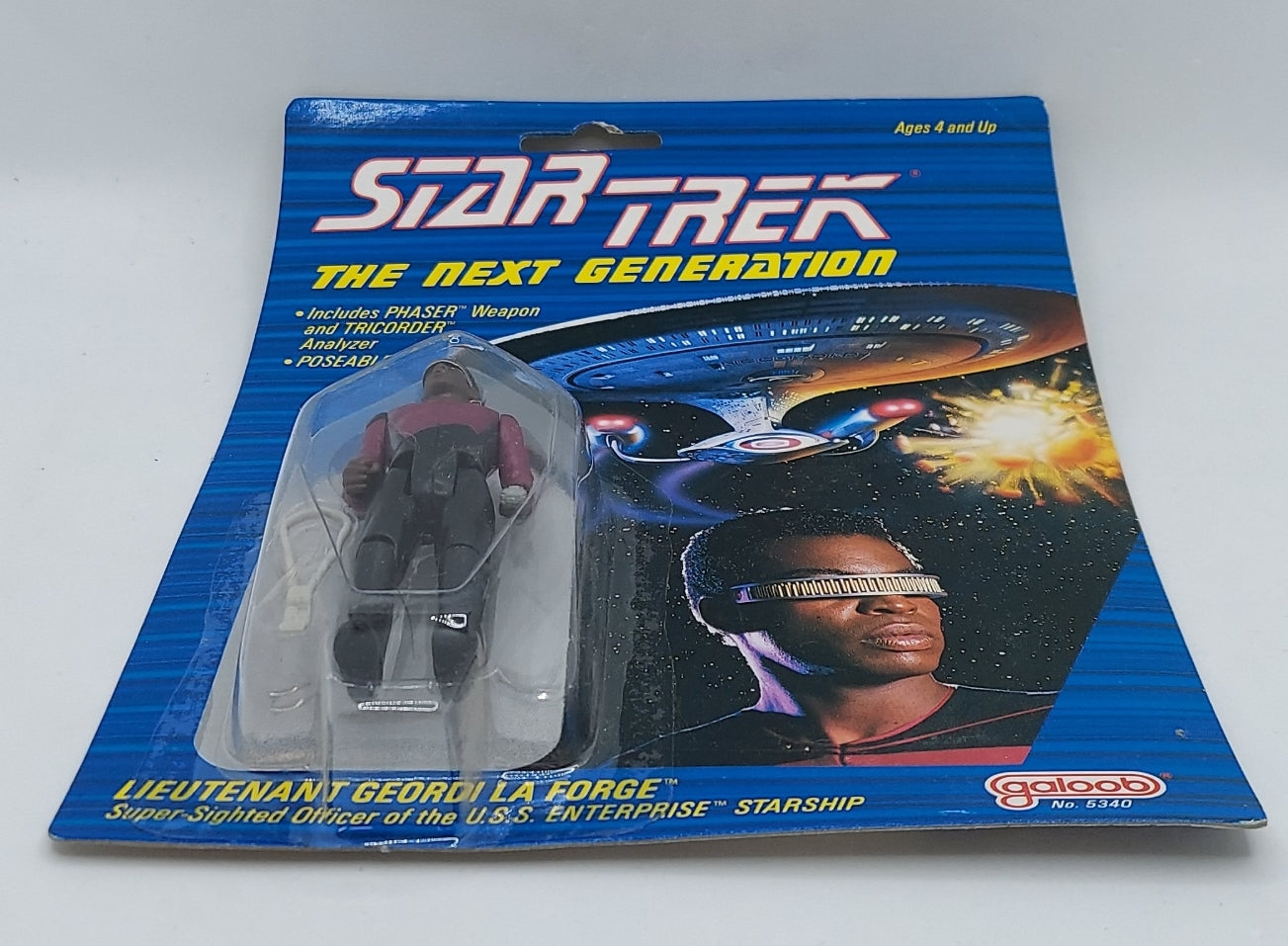 1988 Galoob Star Trek The Next Generation Lieutenant Geordi La Forge image 2