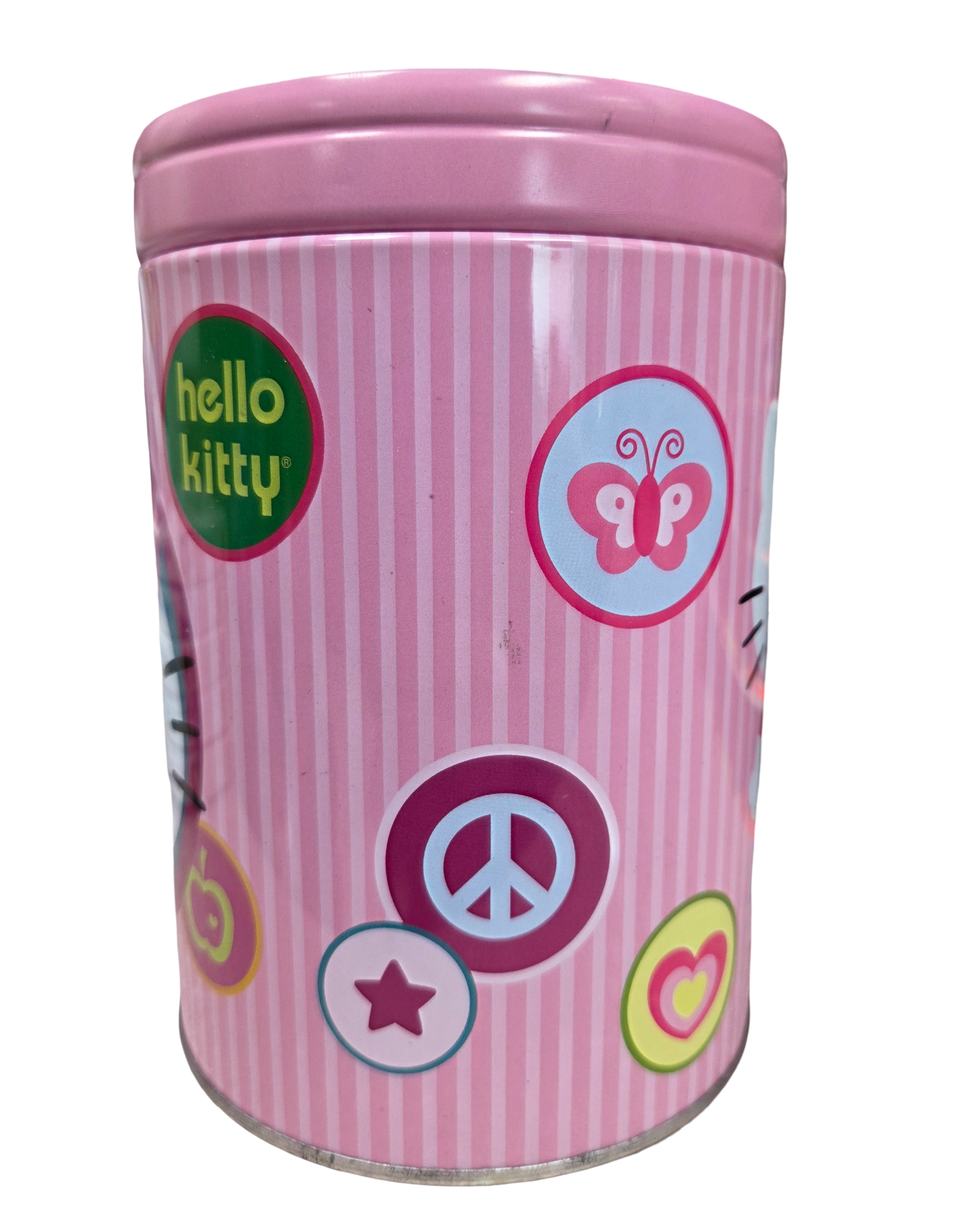 Tin Box Company Sanrio Hello Kitty Clylinder Tin Bank Coin Bank image 3