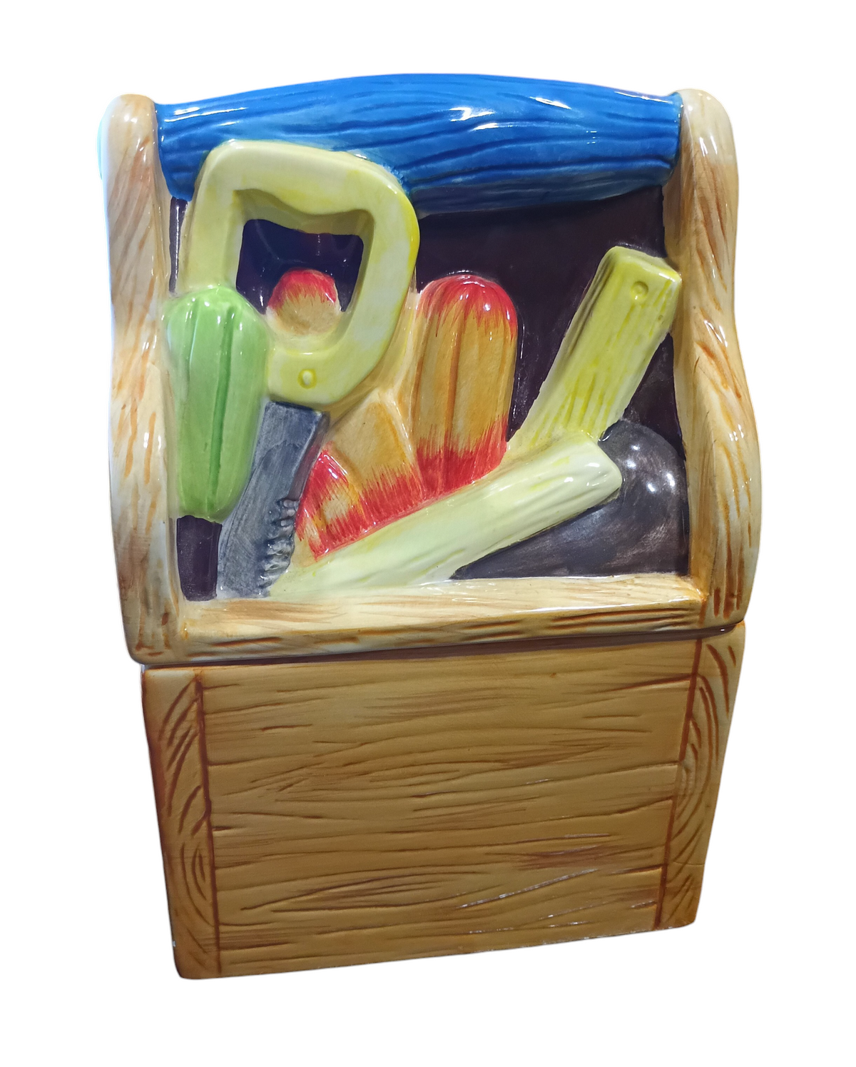 Enesco Mr Fix it Fixit Ceramic Toolbox Cookie Jar image 2