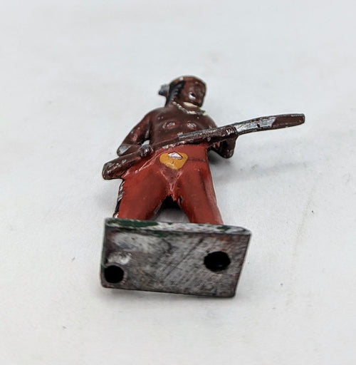 1950s Made in Japan Indian Hollow Lead Toy Soldier With Rifle image 2