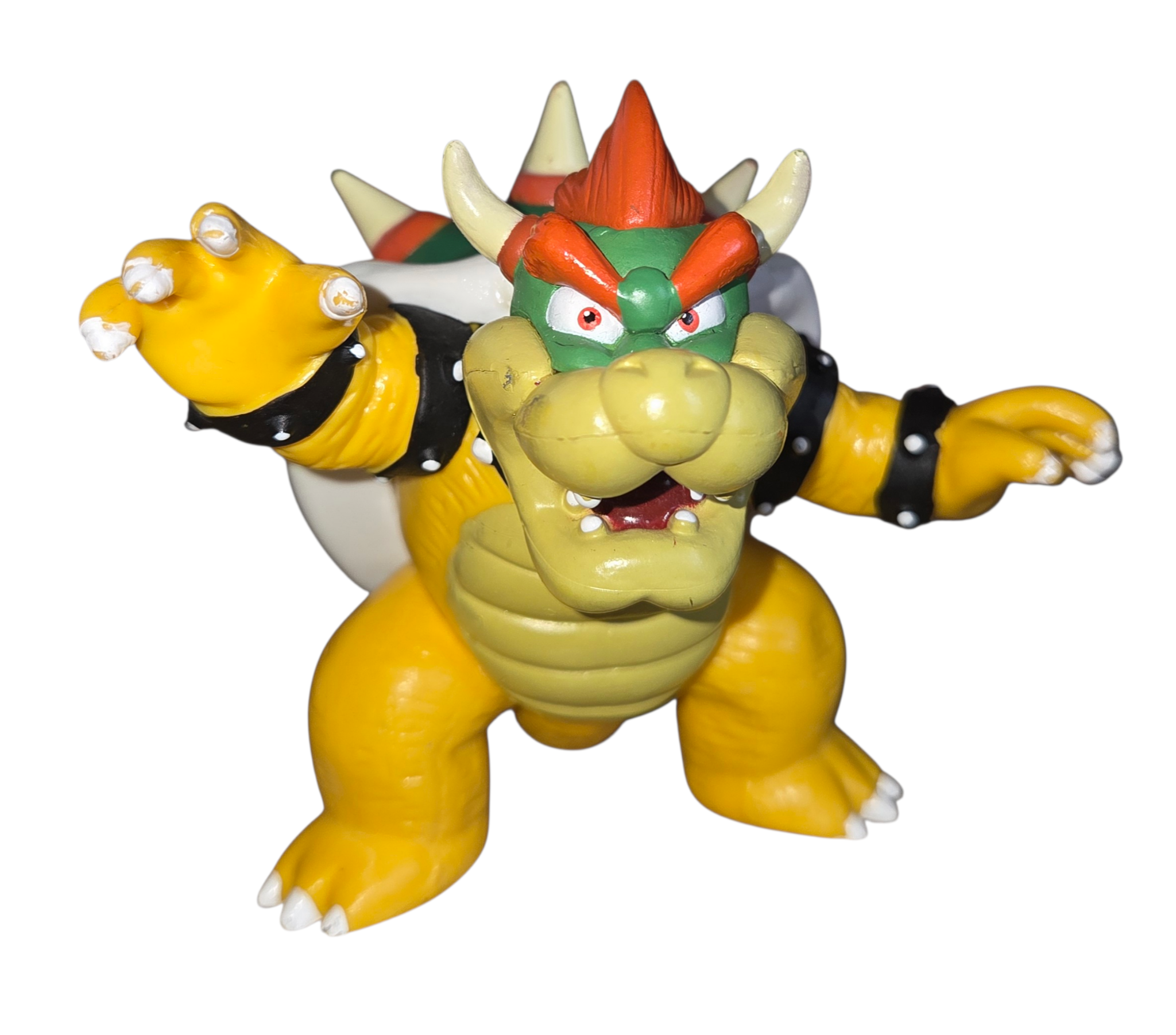 2007 Super Mario Bros 3.25" Bowser & 2" Princess Peach Waving PVC Figure Set image 3