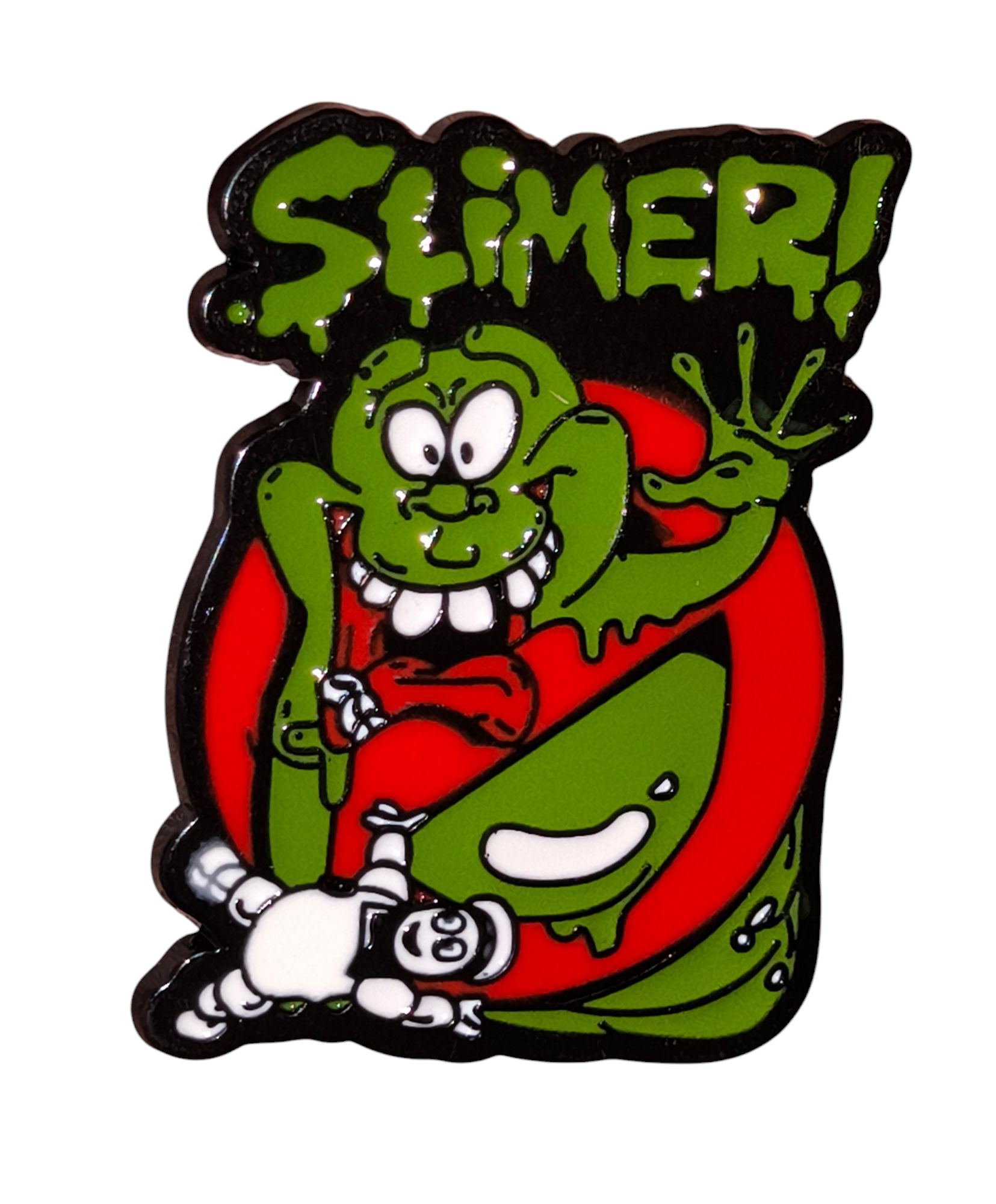 Ghostbusters Slimer With Stay Puft Plush Enamel Pin