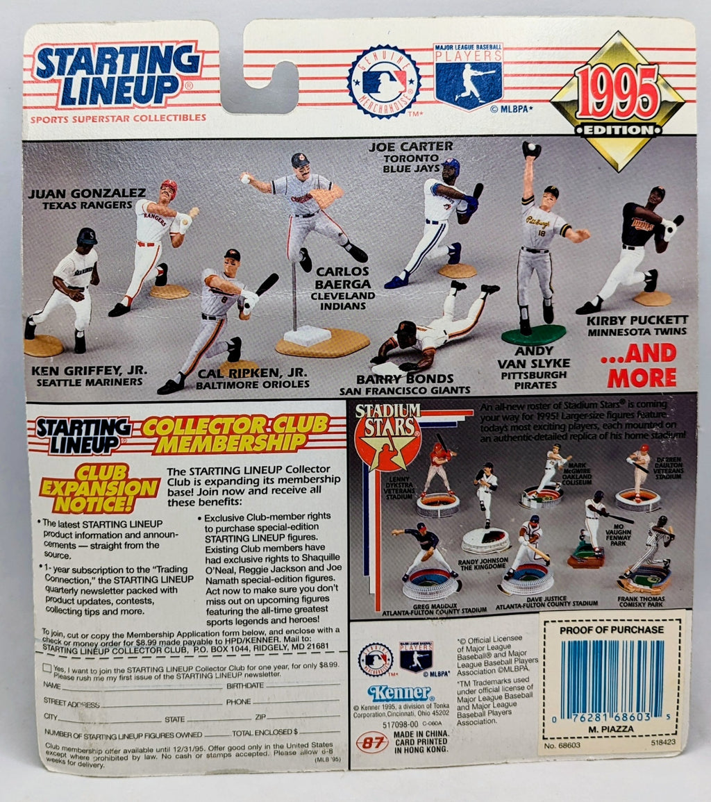 1995 Kenner Starting Lineup Mike Piazza LA Dodgers Baseball Figure image 2