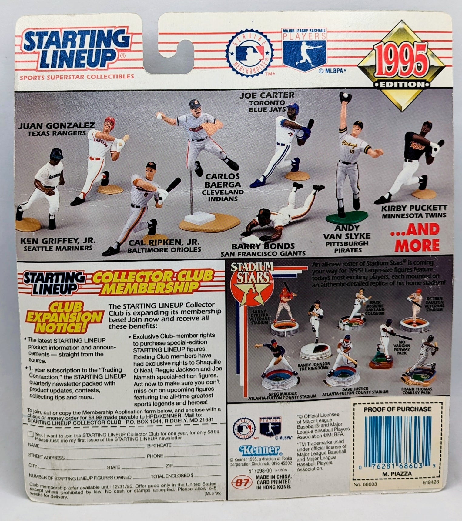 1995 Kenner Starting Lineup Mike Piazza LA Dodgers Baseball Figure image 2