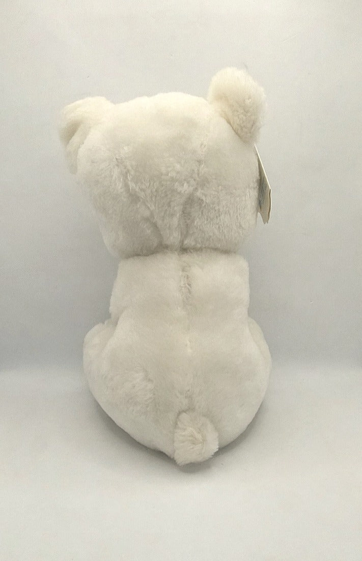 Vintage 1977 Dakin Mama & Baby White Bear 9" image 2