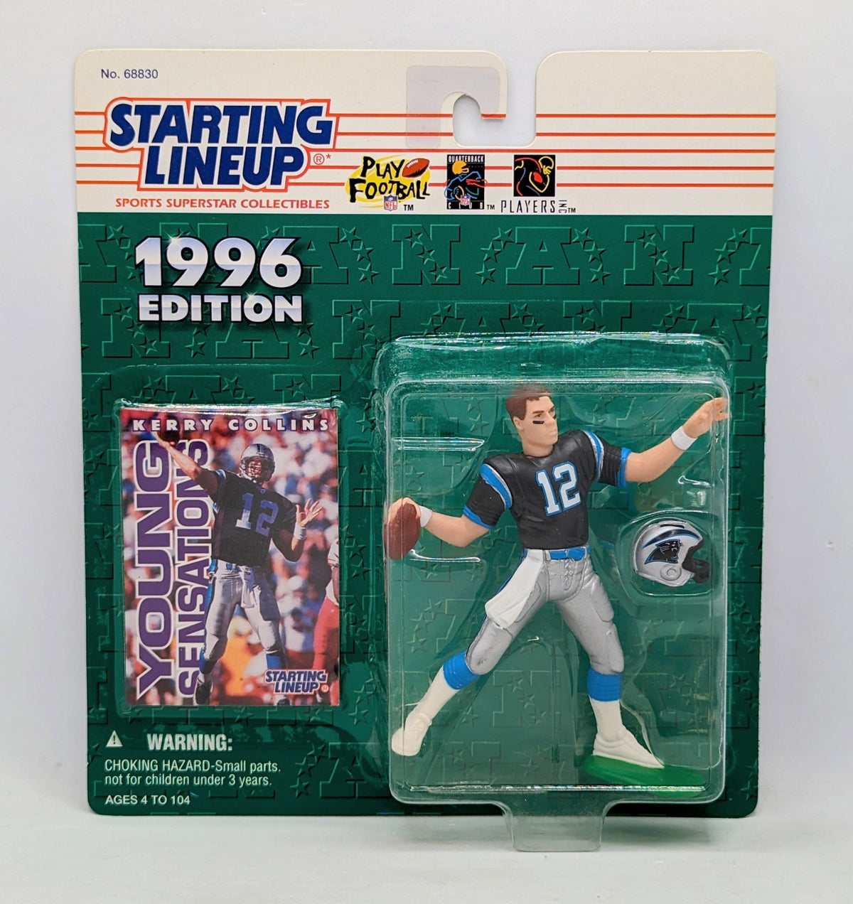 1996 Starting Lineup Kerry Collins Carolina Panthers Football Figure
