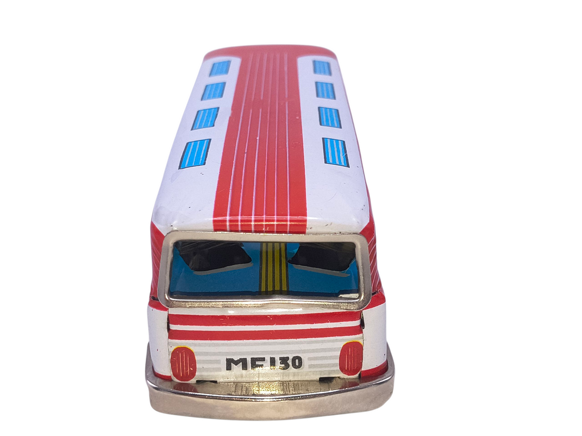 Vintage Tour Bus SFTF Toy Friction Tourist Coach MF 130 Original Box China image 3