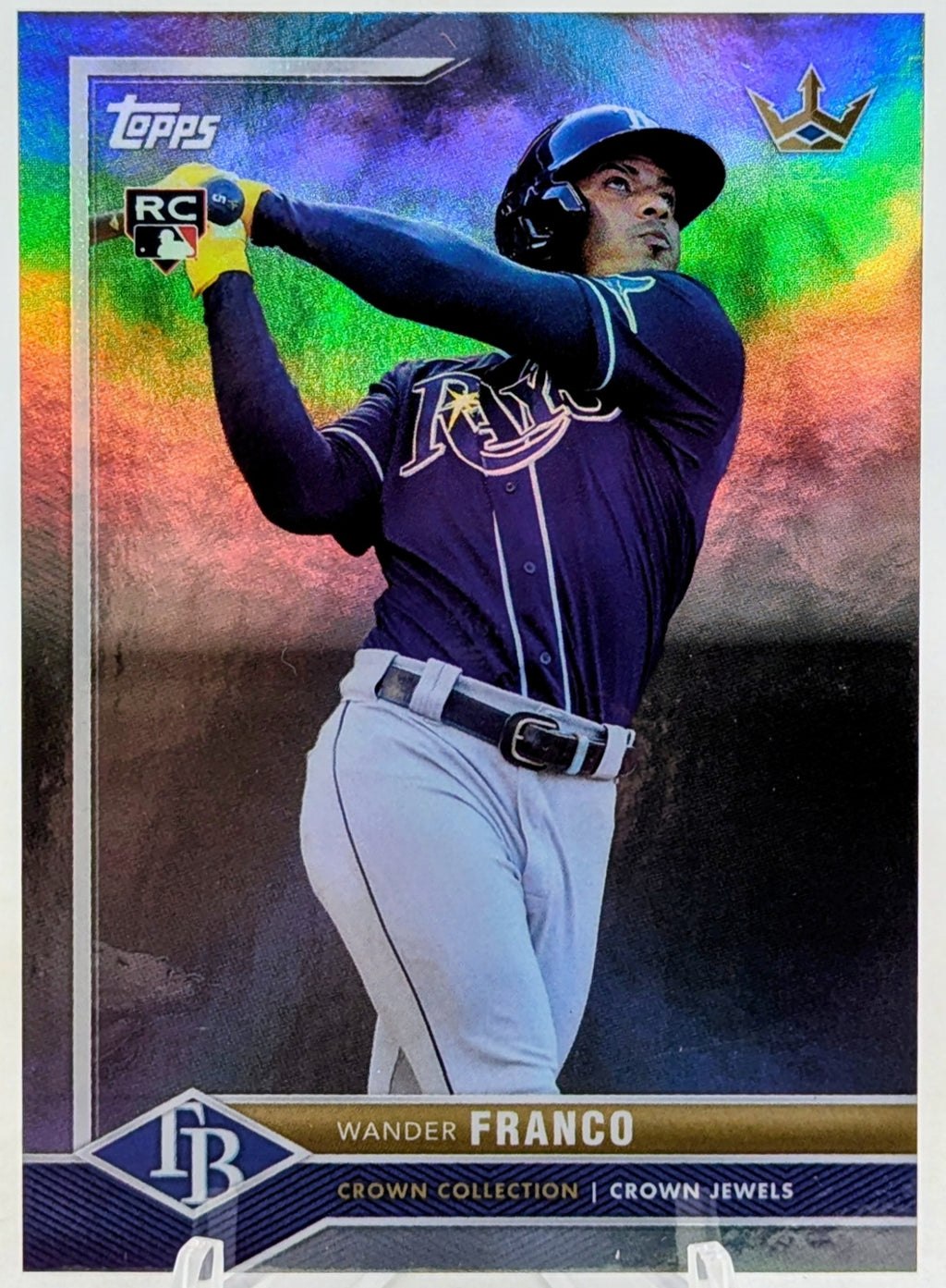 2022 Topps Crown Collection BWJR Wander Franco RC Silver Foil /99 Tampa Bay Rays