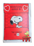 1965 Hallmark Peanuts Valentines Day Snoopy & Woodstock Kisser Is In Poster