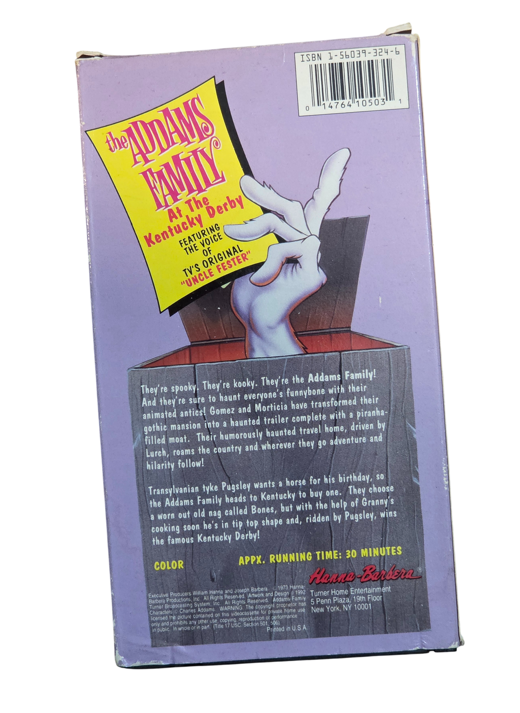 1992 Hanna Barbera The Addams Family at the Kentucky Derby Cartoon VHS image 3