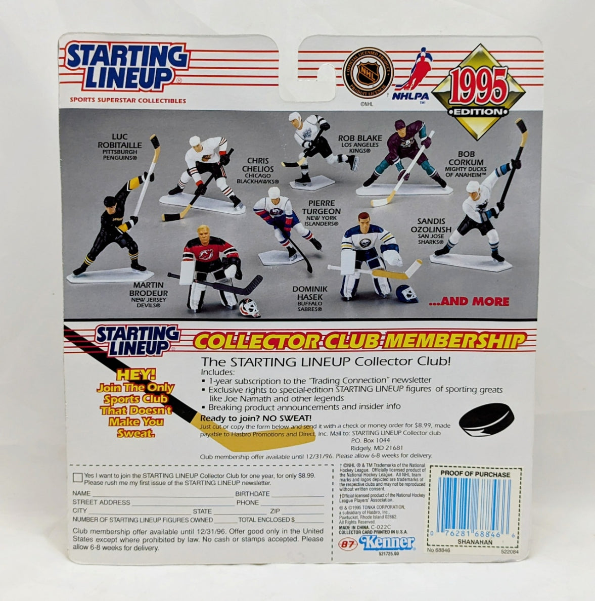 1995 Starting Lineup Brendan Shanahan St Louis Blues Hockey Figure image 2