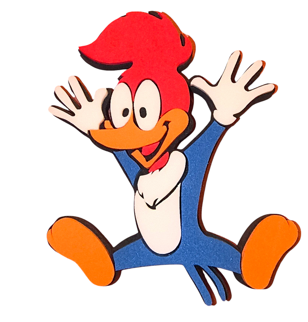 Vintage Universal Studios Woody Woodpecker Foam Fridge Magnet