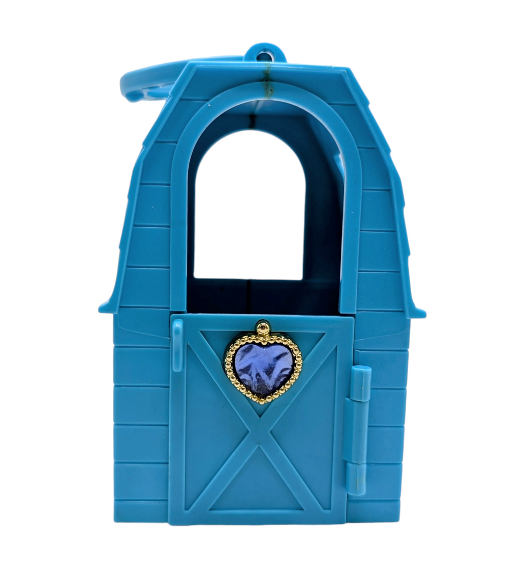 Vintage Tara Toy Blue Plastic Pony Barn