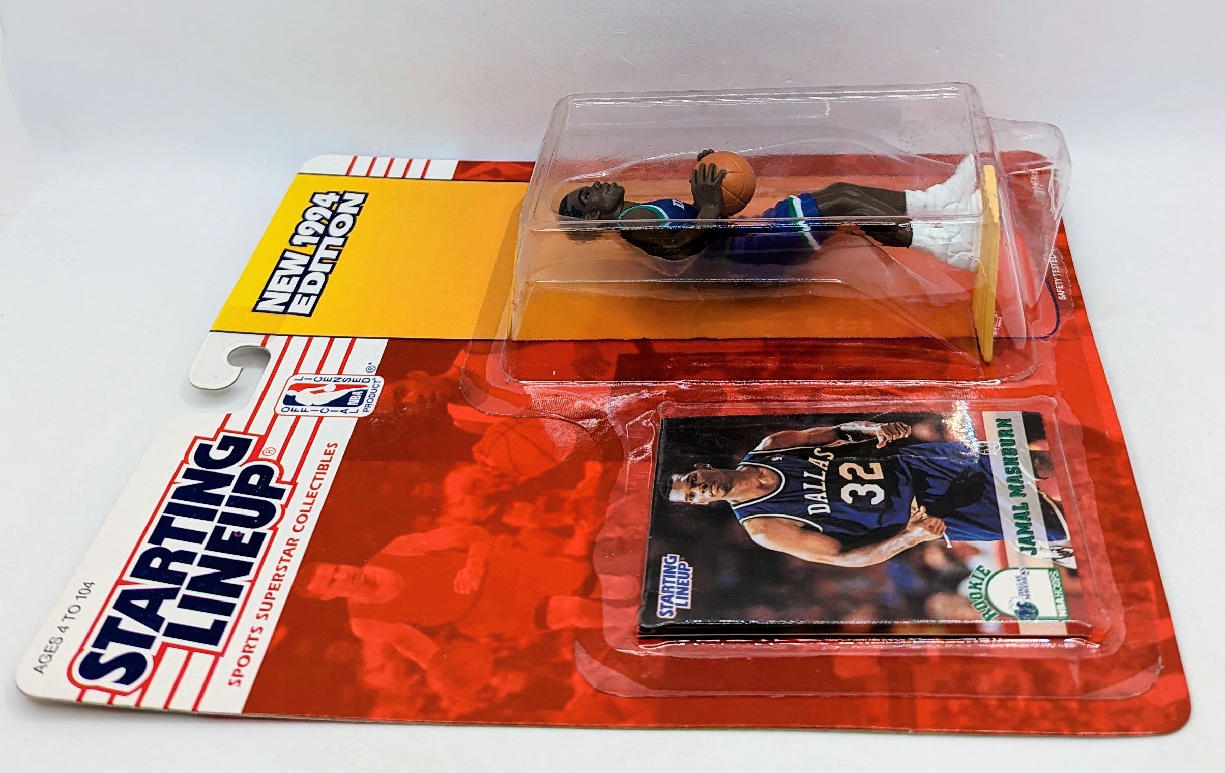 1994 Starting Lineup Sports Superstars Jamal Mashburn Dallas Mavericks Figure image 3