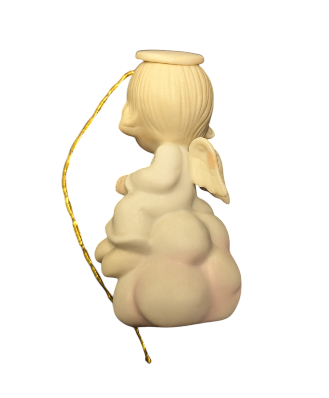 1980 Enesco Precious Moments But Love Goes On Forever Angel Ornament E-5628 image 2