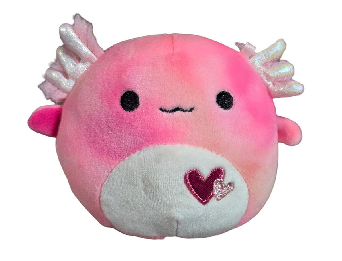 2022 Squishmallows Aleka The Pink Tie Dye Axolotl 5” Valentine’s Day Plush