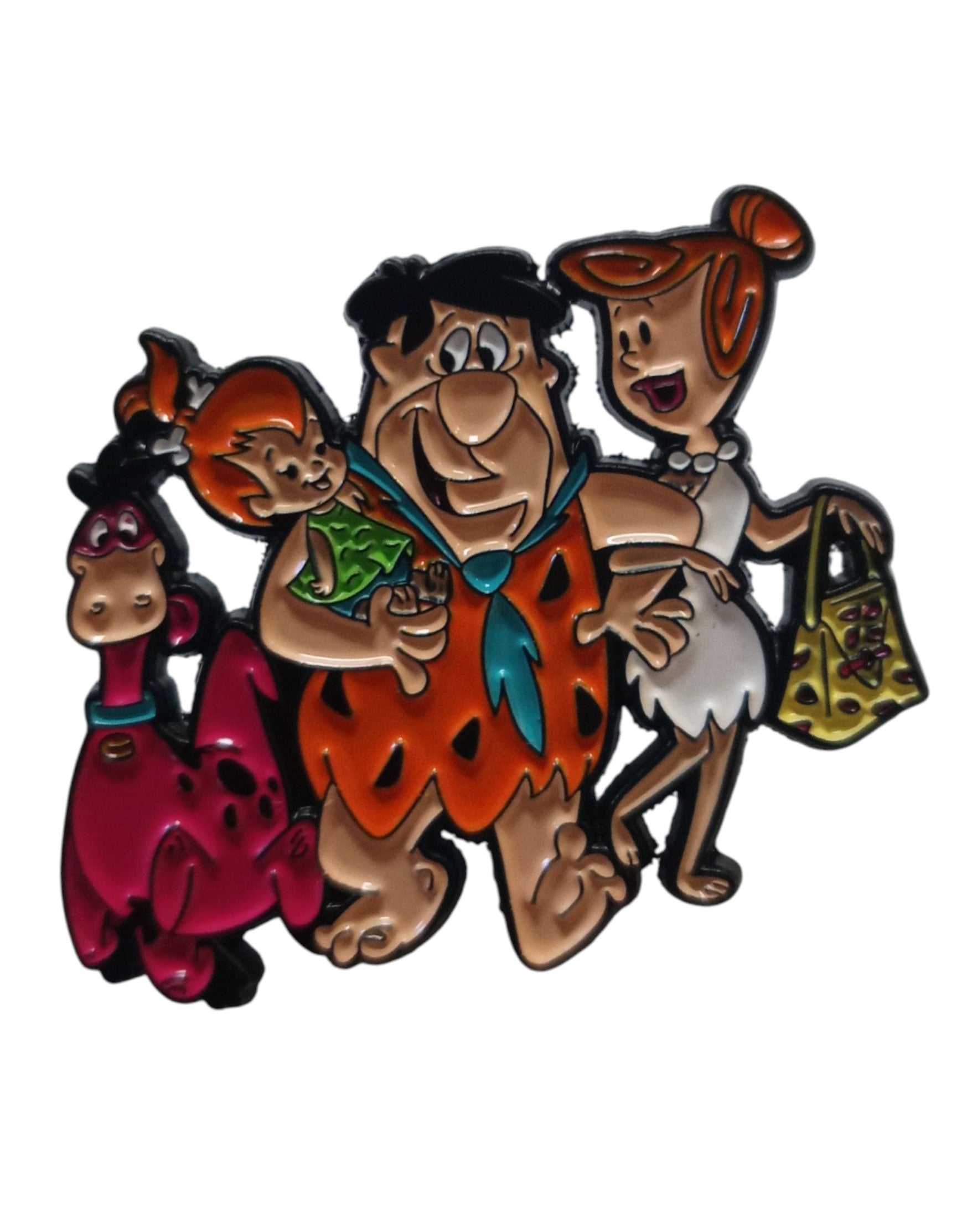 Hanna Barbera The Flintstones Multi Character Group Family Enamel Pin