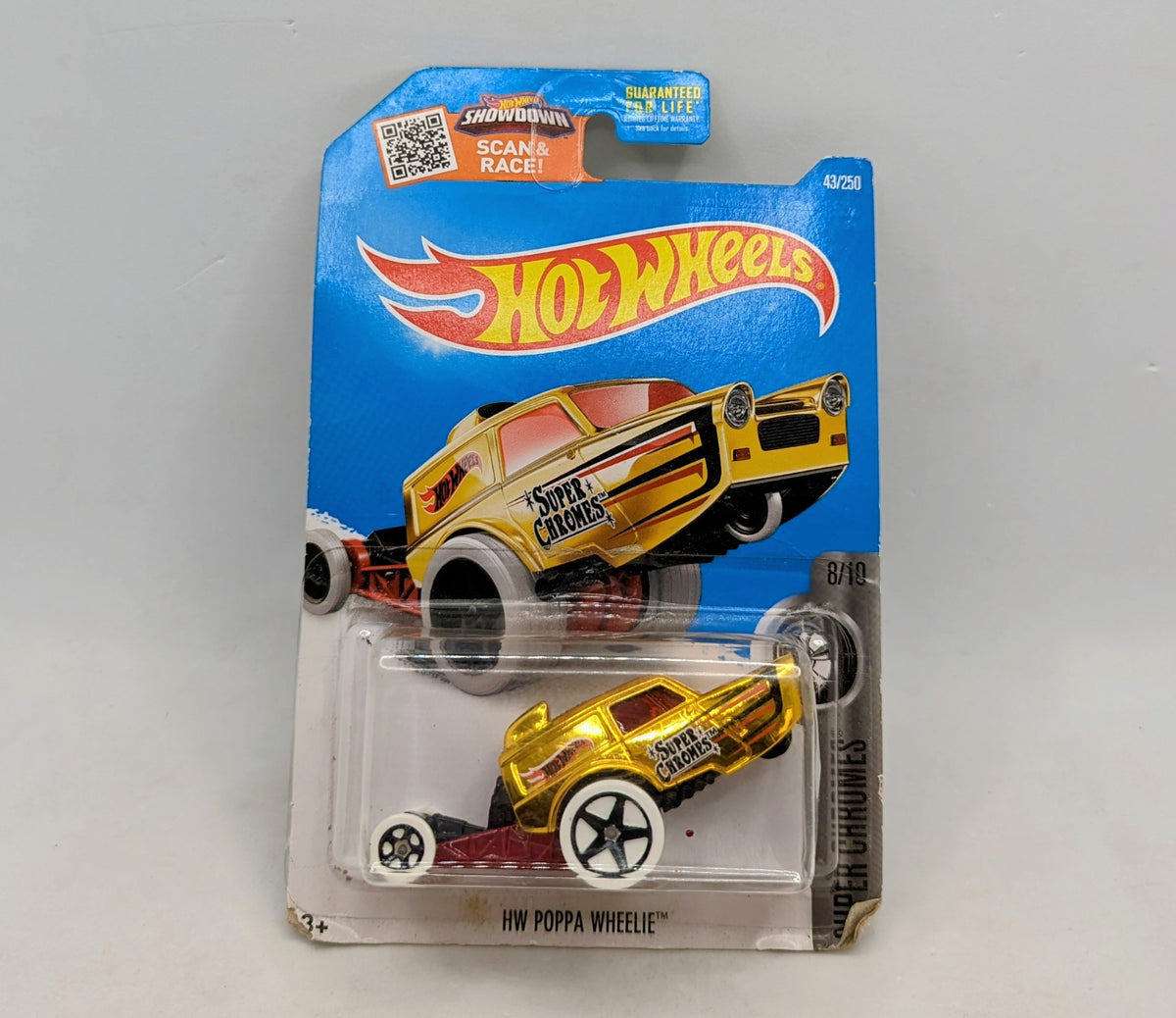 2015 Hot Wheels Snowflakes HW Poppa Wheelie 43/250 Super Chromes