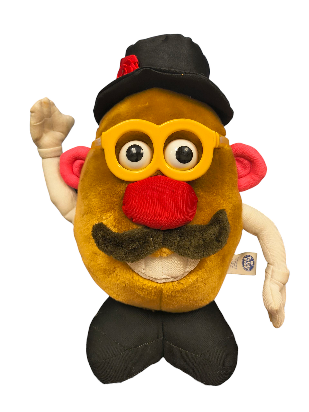1998 Nanco Hasbro Mr. Potato Head 10'' Collectible Plush with Glasses And Tophat
