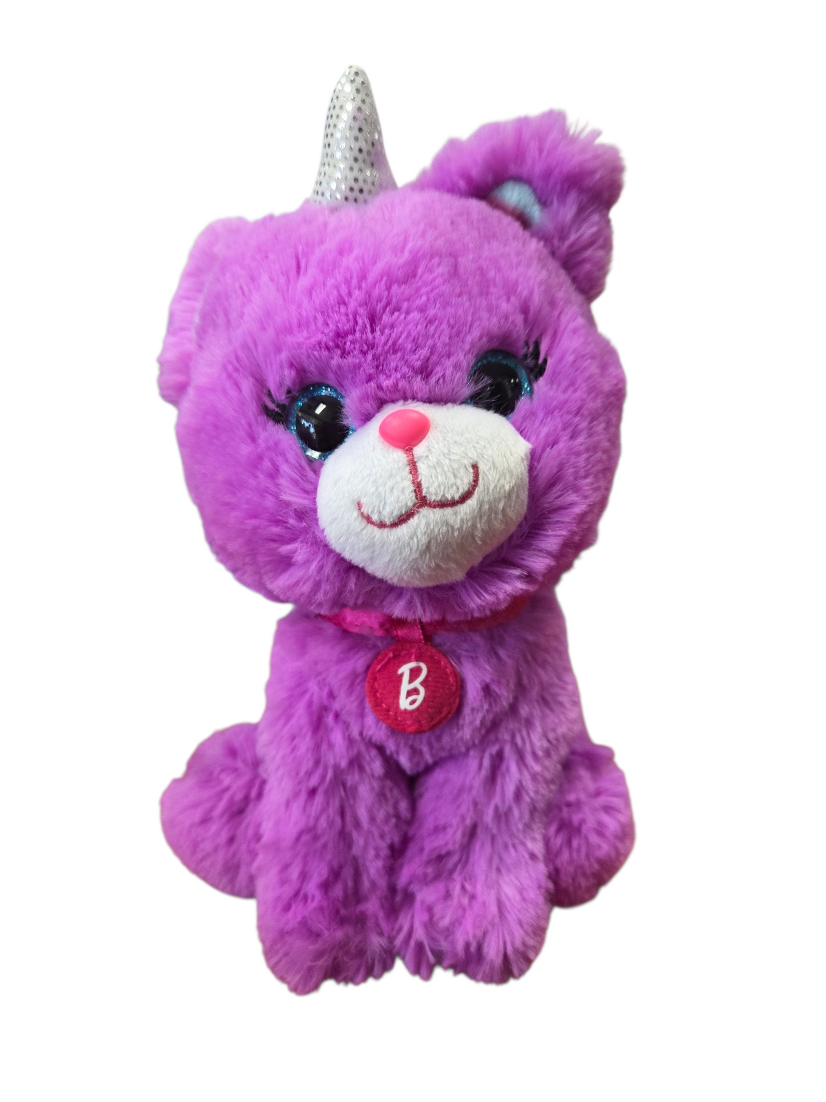2020 Mattel Barbie Pets Purple Unicorn Kitty Bean Bag Plush 8 inch