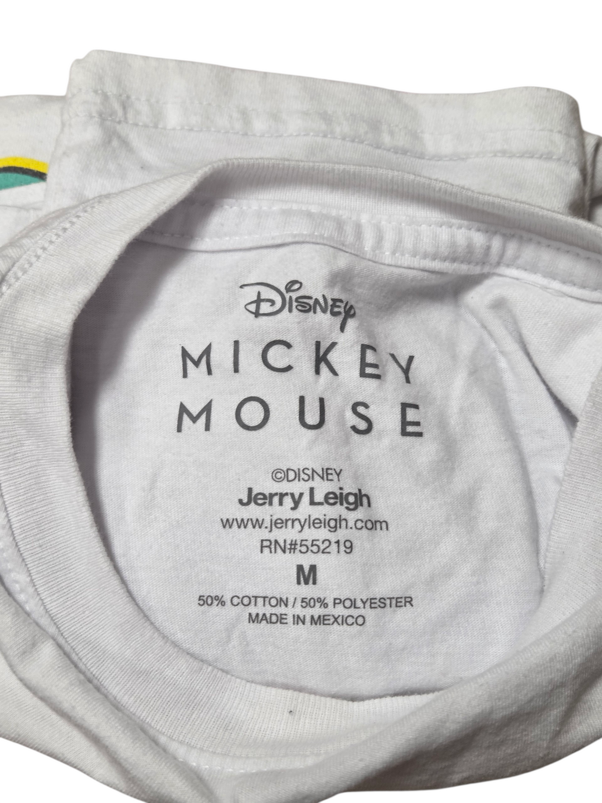 Disney Jerry Leigh Mickey Mouse Retro Neon Graphic Tee T-Shirt Size Medium image 4
