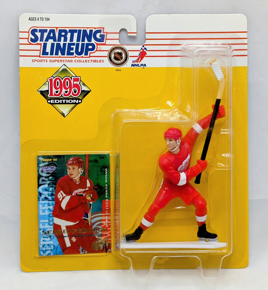 1995 Starting Lineup Sergei Federov Detroit Redwings Hockey Figure