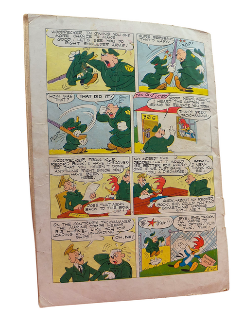 1952 Dell Four Color Comics Walter Lantz Woody Woodpecker #405 Boxing Comic Book image 2