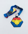 Exclusive Loot Crate Marvel Captain Marvel Lanyard & Foam Emblem Keychain