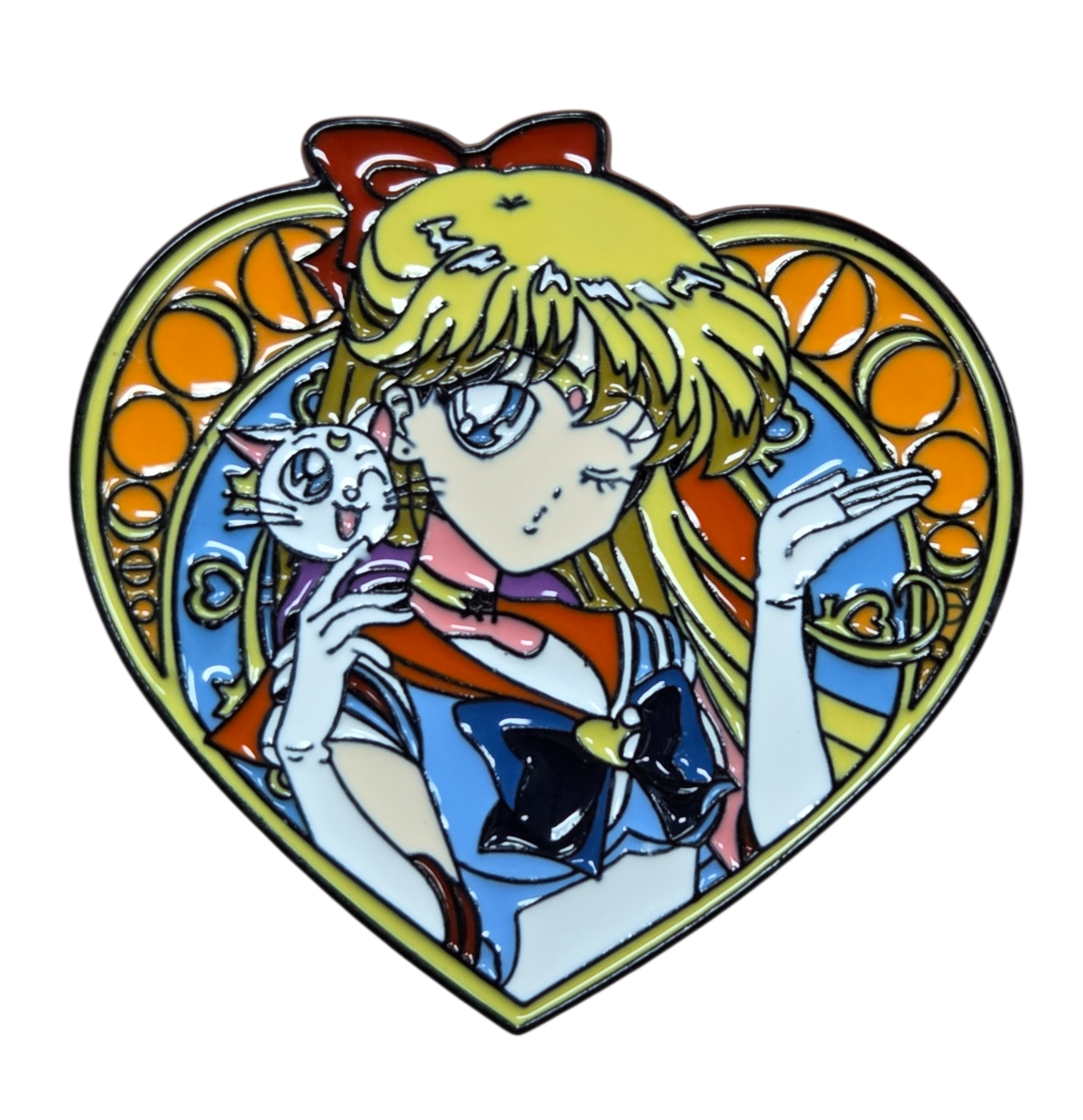 Viz Media Pretty Guardian Sailor Moon Sailor Venus Heart Character Enamel Pin