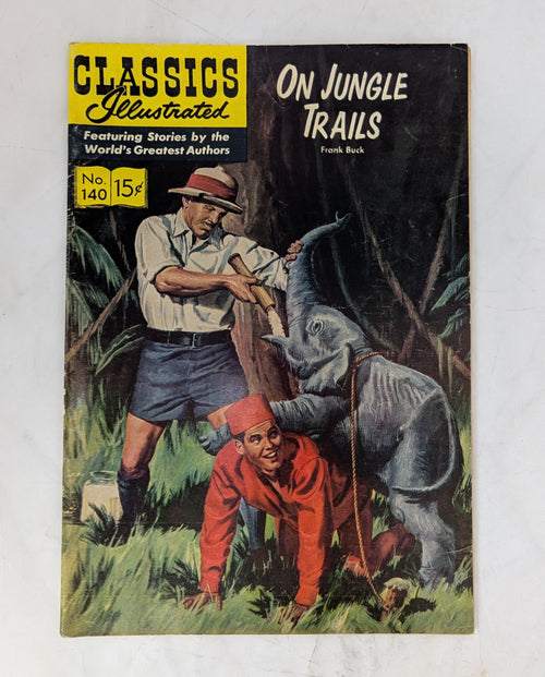 1947 Classics Illustrated Comics On The Jungle No. 140 By Frank Buck
