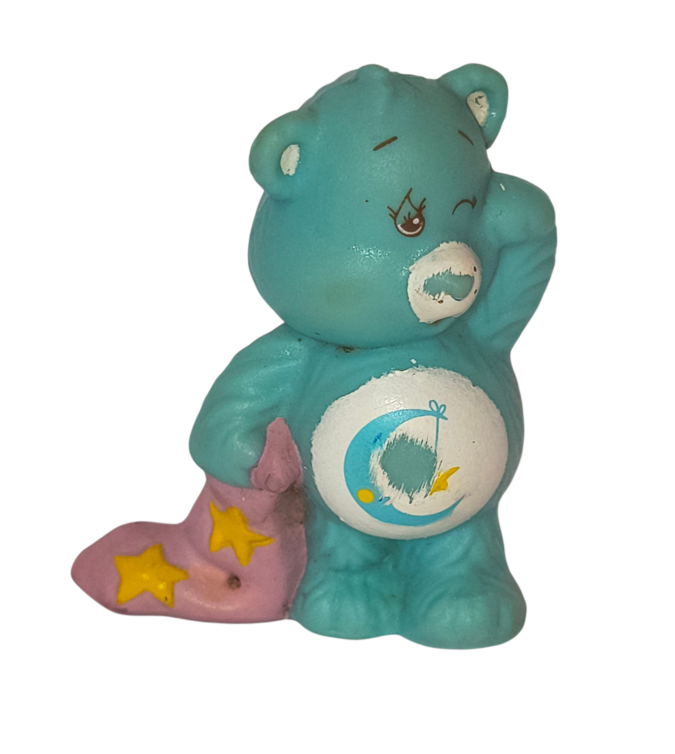 1983 AGC Care Bear Sleepy Bedtime Bear with Blanket PVC 2" Figurine