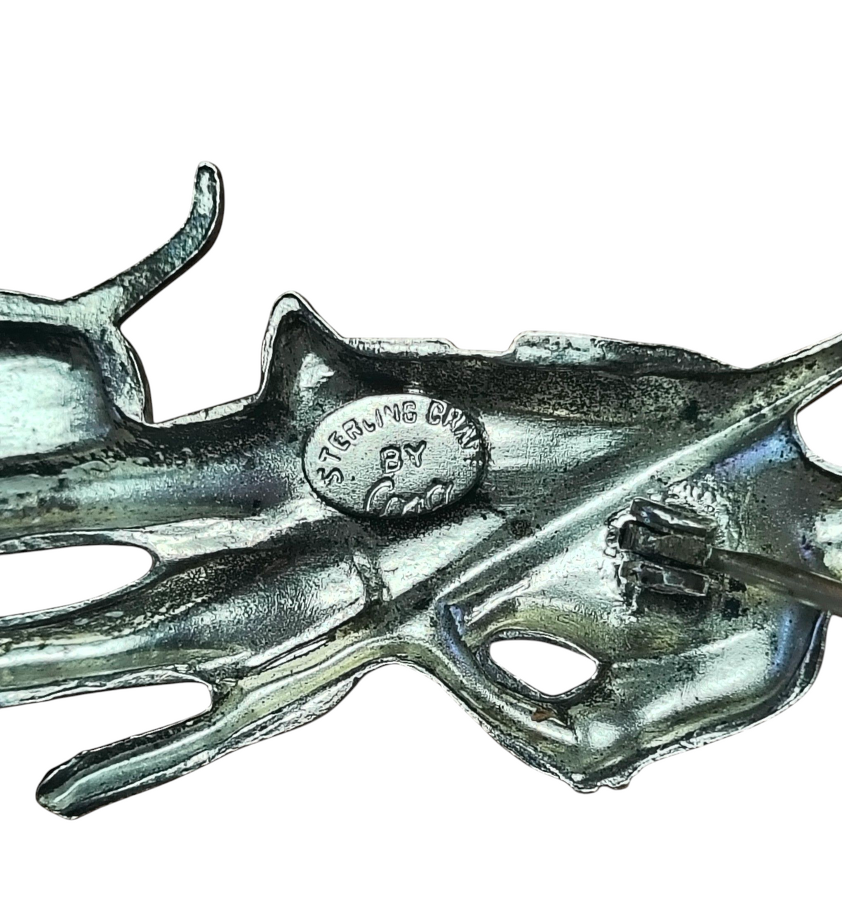 Vintage Silver Craft By Coro WWII Minute Man Pin Brooch Sterling Silver image 3