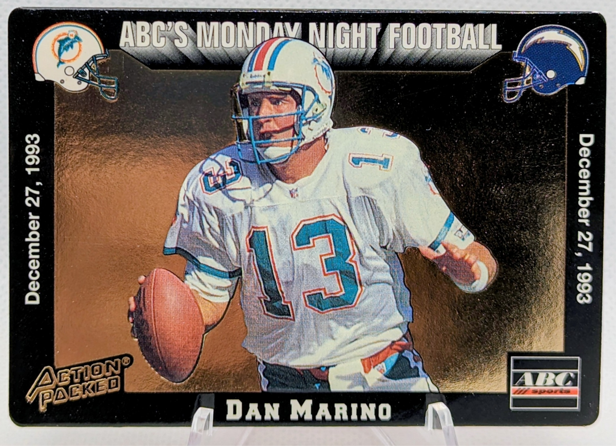 1993 Action Packed Monday Night Football Dan Marino Miami Dolphins #72