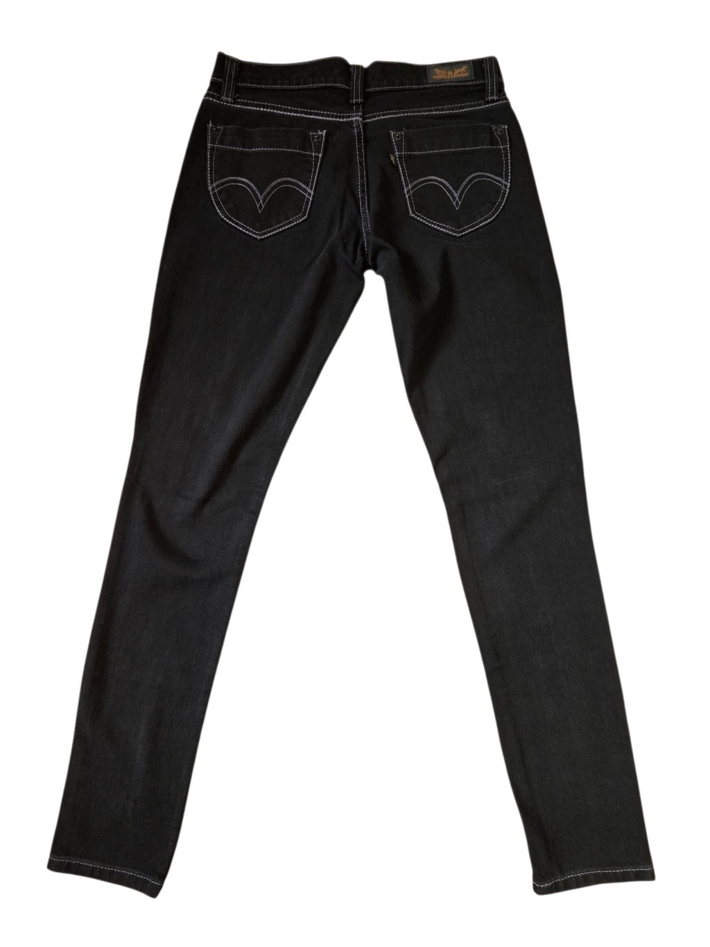 Levi Strauss & Co 524 Too Superlow Black Jeans Size 7M Womens image 2