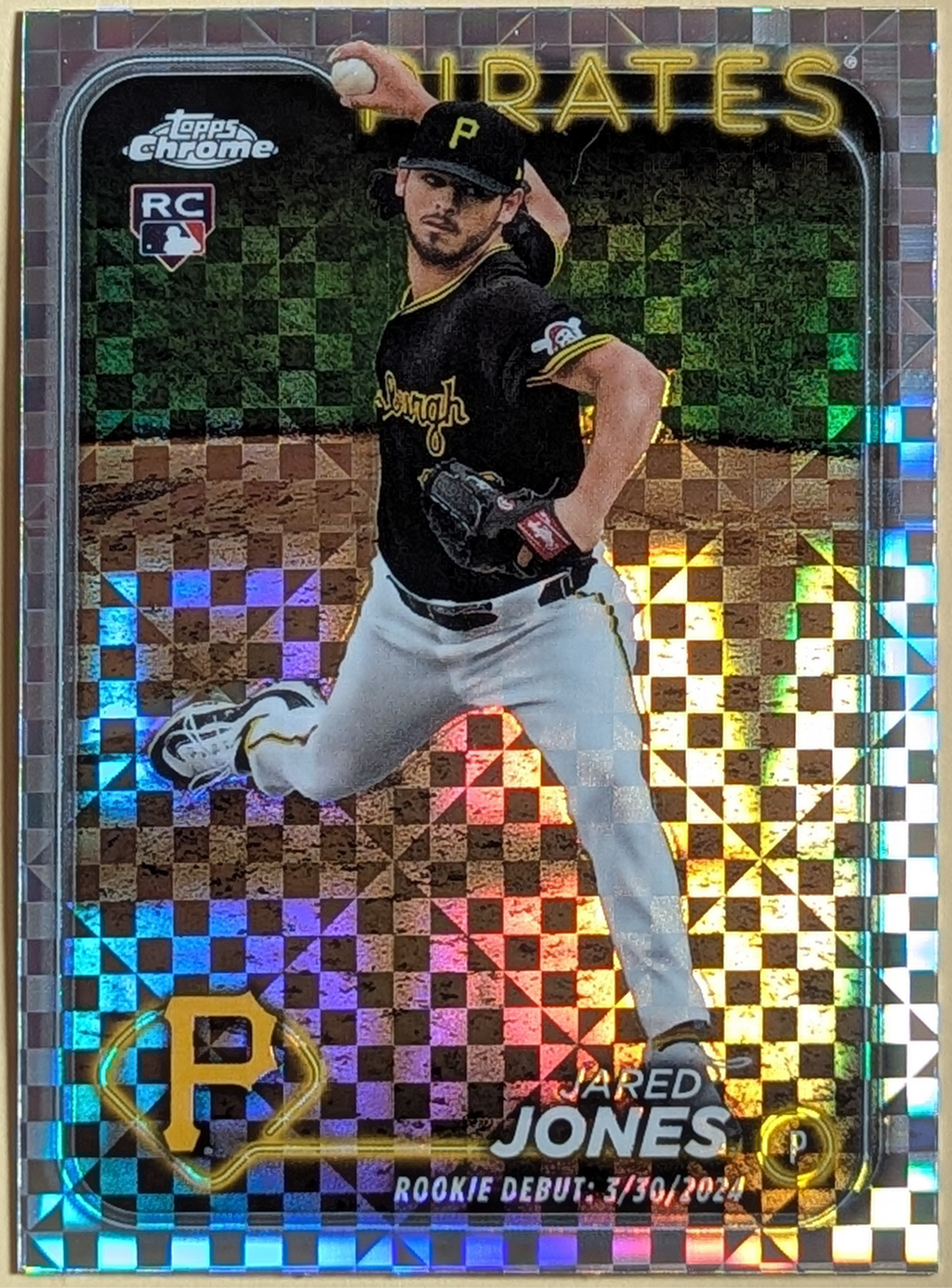 2024 Topps Chrome Update #USC43 Jared Jones Pirates X-Fractor RC Debut