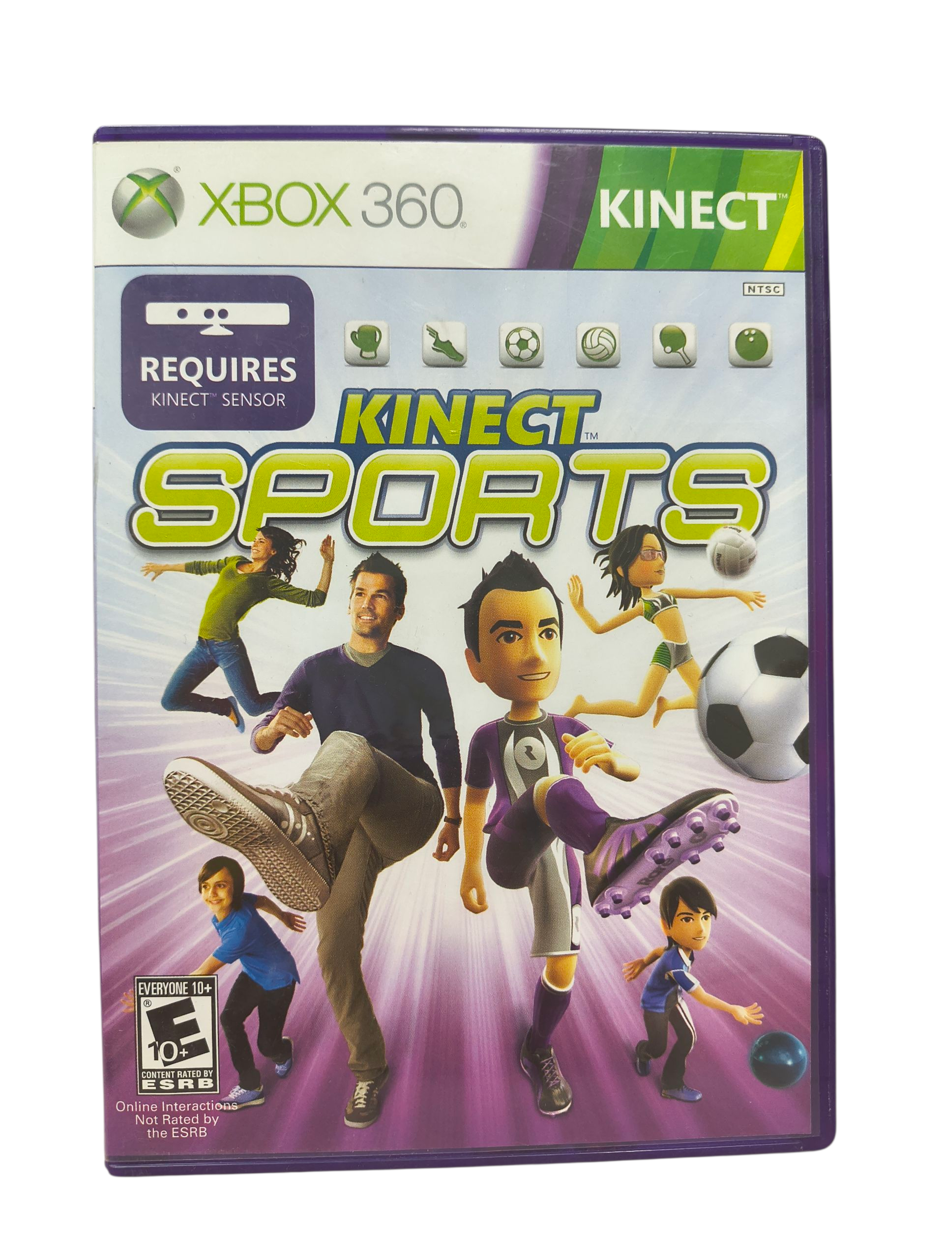2010 Microsoft Xbox 360 Kinect Sports Complete CIB w/ Calibration Card