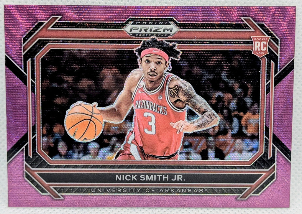 2023-24 Panini Prizm Draft Picks #50 Nick Smith Jr. Purple Wave RC Rookie