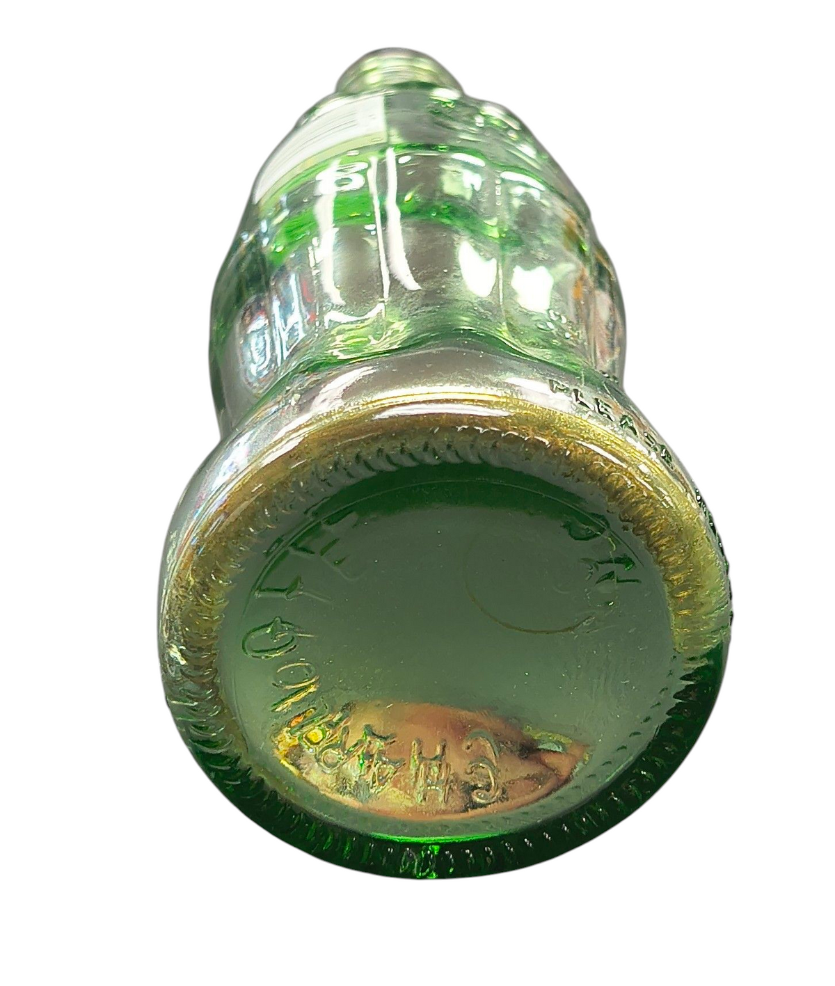 Coca Cola Charlotte NC Chrome Glass Bottle image 4